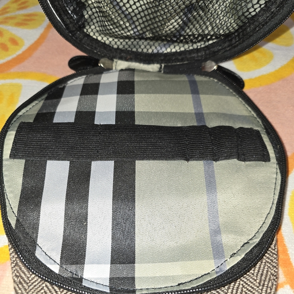 Peaky Blinders Style Tweed Toiletry Toiletries Washbag Travel Zip Peak Cap - Picture 8 of 10